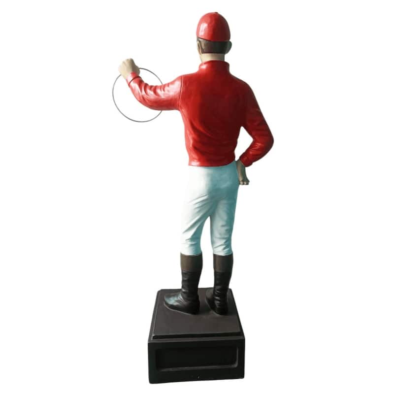 Classic Lawn Jockey Red Shirt Garden Statue