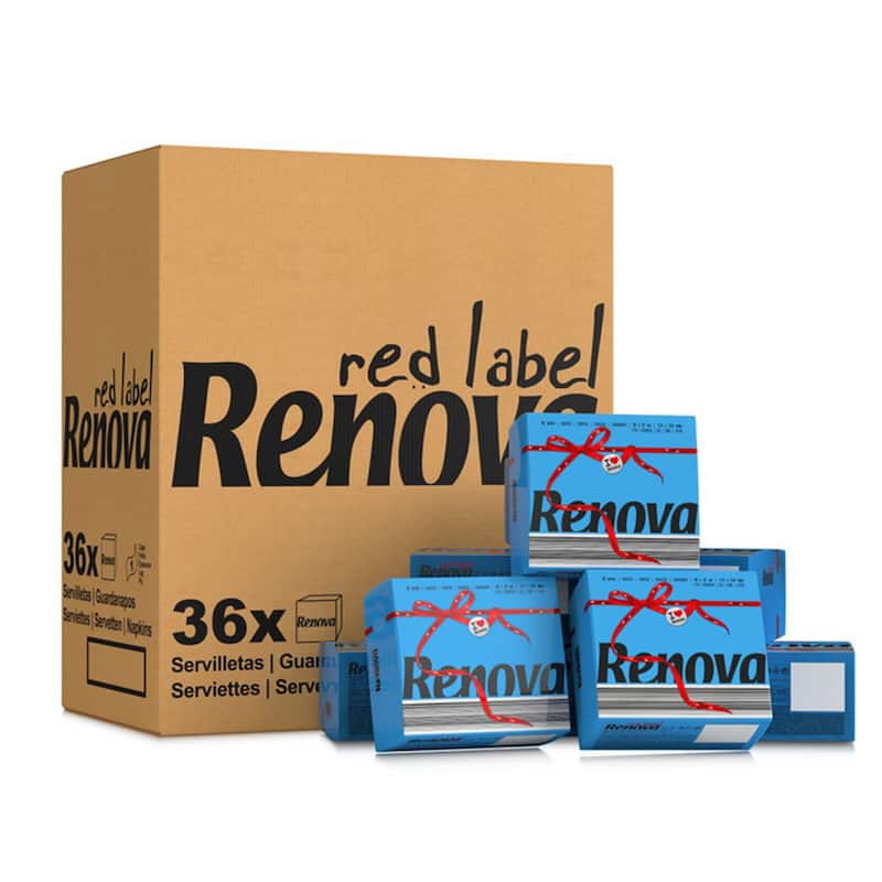 Renova Colored Dinner Disposable Paper Napkins Folded 1-Ply