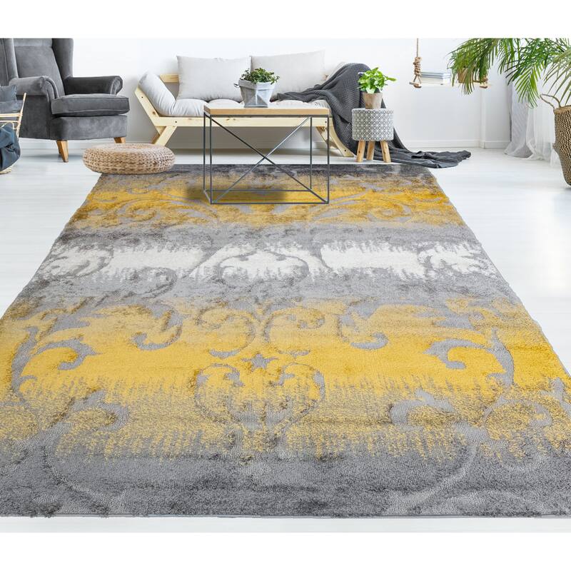 Noori Rug Monaco Sierra High-low Floral Scroll Area Rug