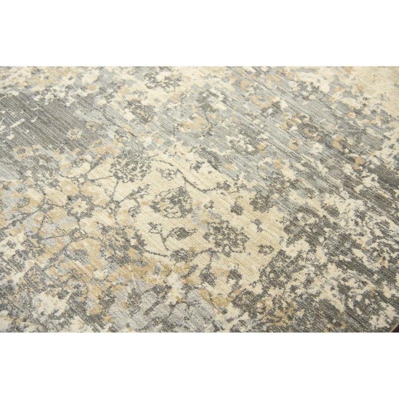 Alora Decor Euphoria Beige Floral Wool Rug