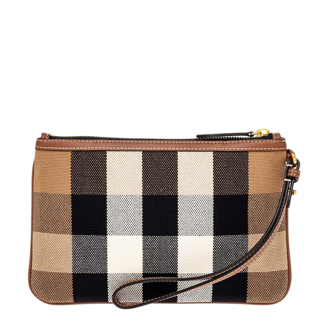 Burberry Peyton Check and Leather Pouch