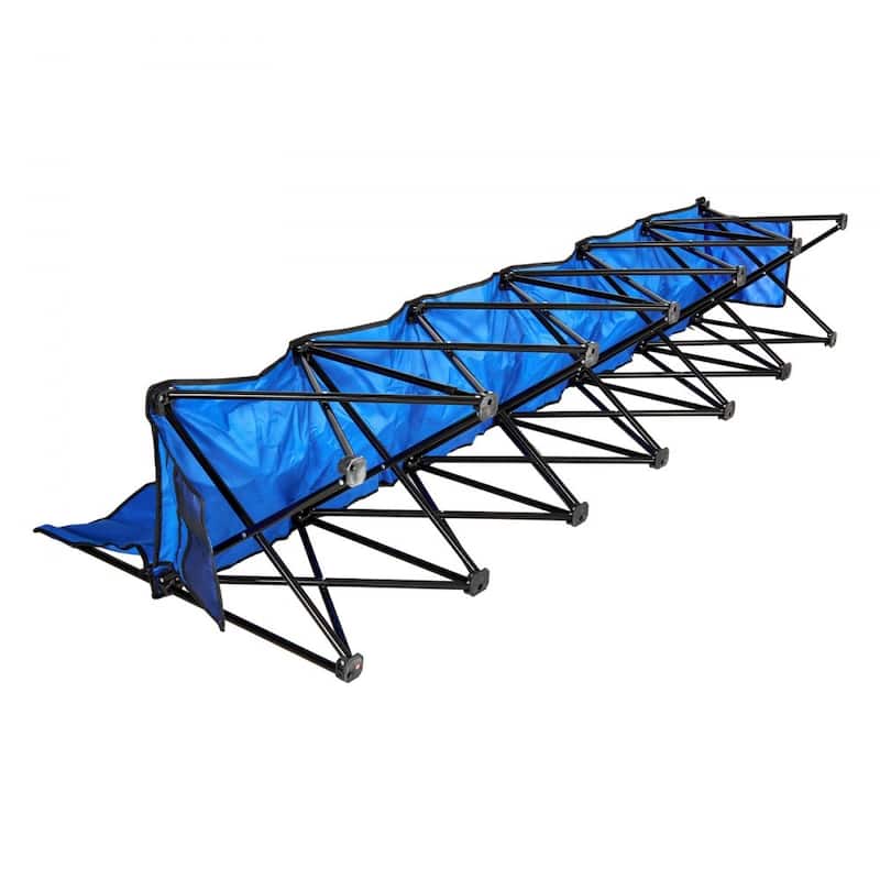 Foldable Team Bench with 600D Oxford Fabric Sturdy Iron Frame for Sports and Outdoor Use
