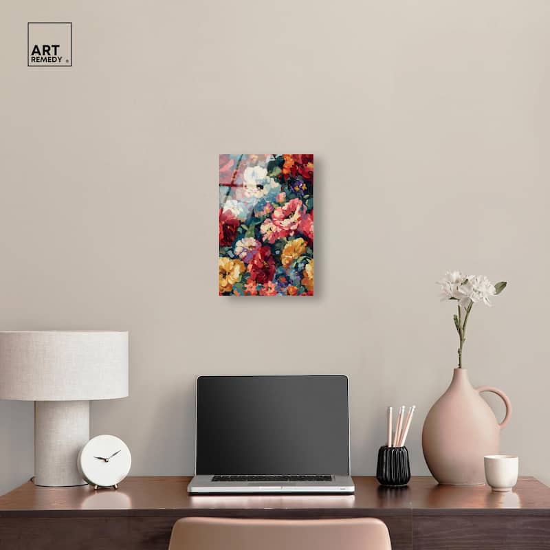Garden Tapestries I Acrylic by Art Remedy, Ready to Hang