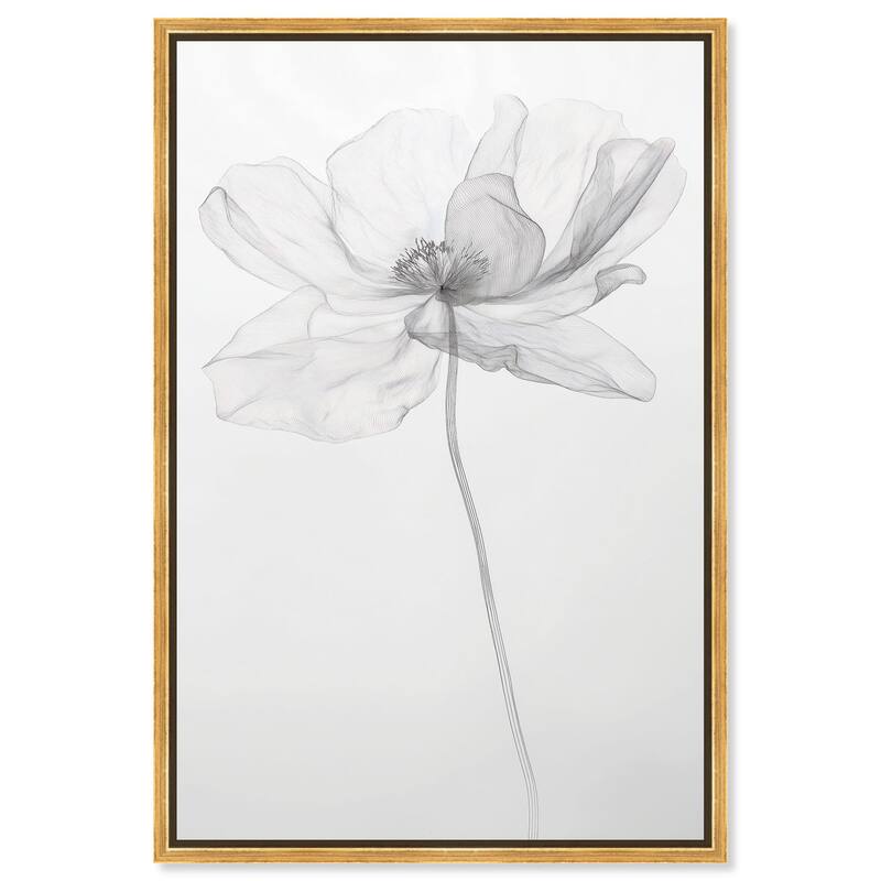 Fragile Beauty I Canvas by Art Remedy - Gold - 36" x 54"