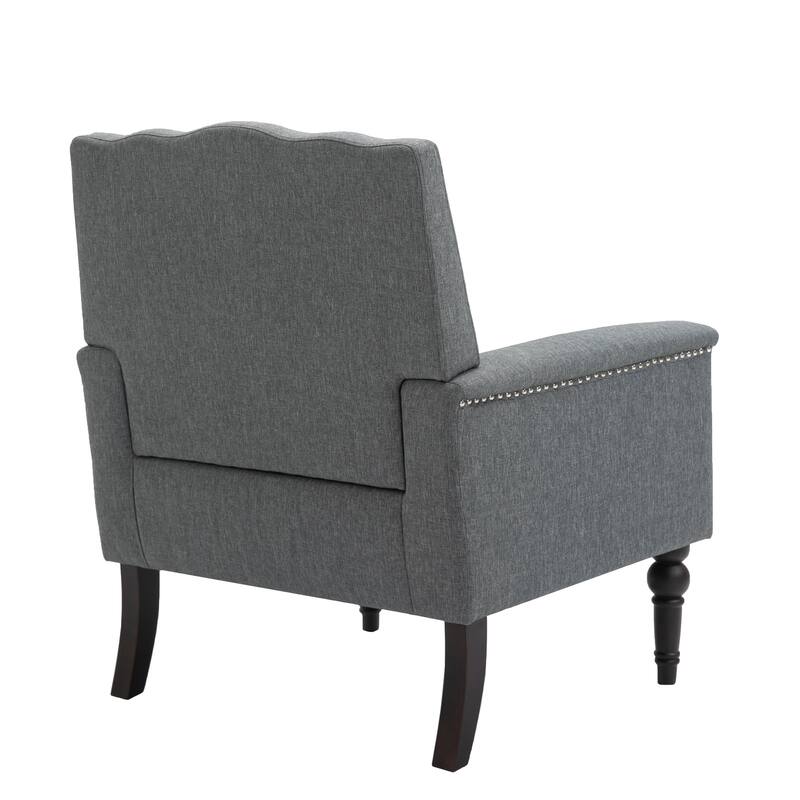 Upholstered Armchair with Nailhead Trims Accent Chair