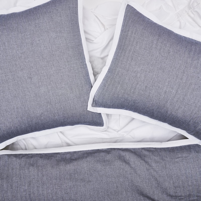 26" x 26" Roscoe Indigo Euro Sham