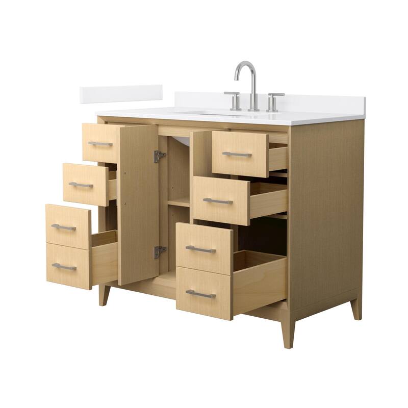 Wyndham Collection WCH7575-42S-QTZ-US3MXX Janna 42" Free Standing