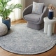 preview thumbnail 50 of 83, SAFAVIEH Handmade Abstract Zenzi Modern Wool Rug 4' Round - Ivory/Navy