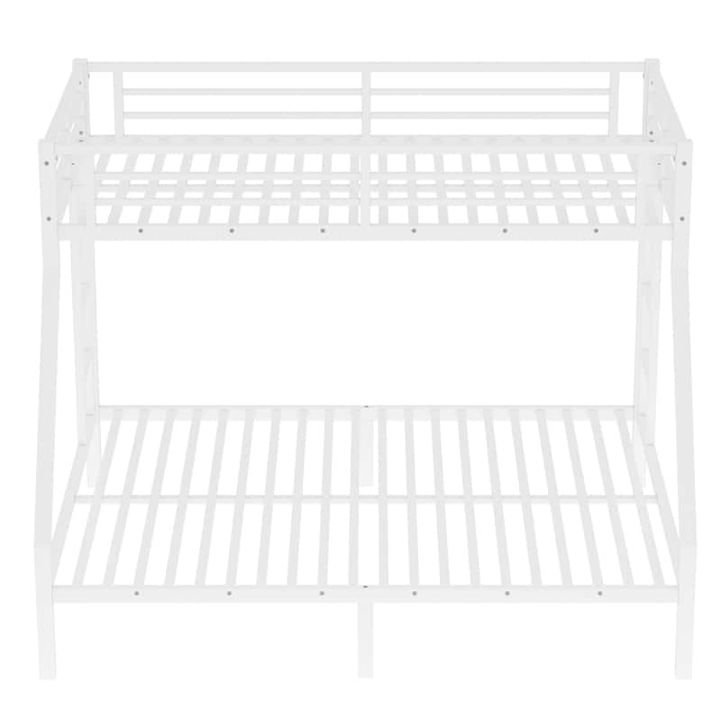 Metal Twin XL Over Queen Bunk Bed for Teens and Adults,Space-Saving