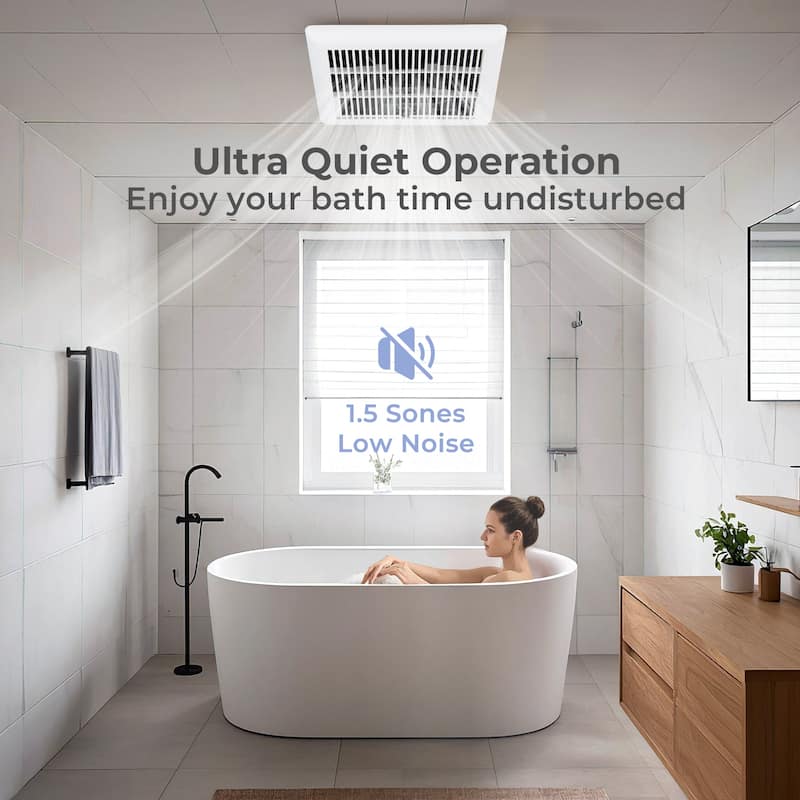 Gymax 80 CFM 1.5 Sones Quiet room Exhaust Fan w/Galvanized Housing&4'' - White