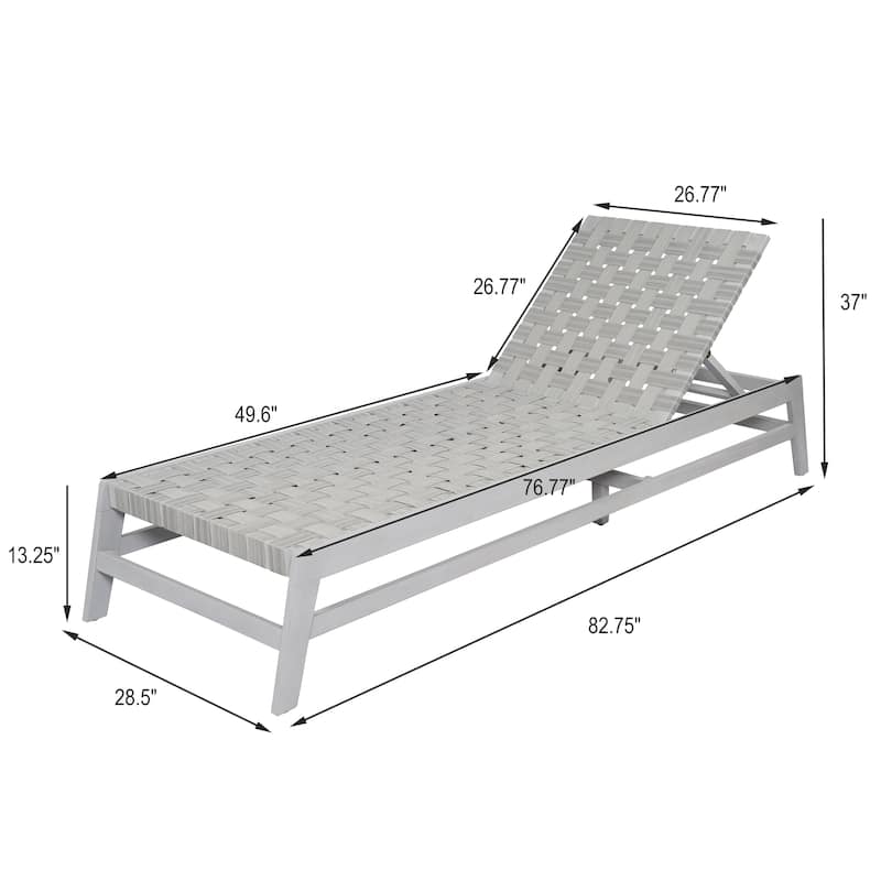 Christopher Knight Home Benfield Outdoor Acacia Wood and Rope Chaise Lounge