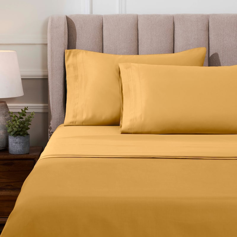 Superior Egyptian Cotton 1000 Thread Count Deep Pocket Solid Sheet Set