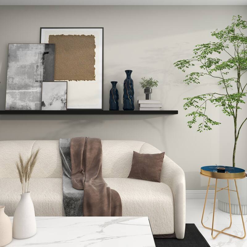 Blue Modern Smooth Glazed Stoneware Vase