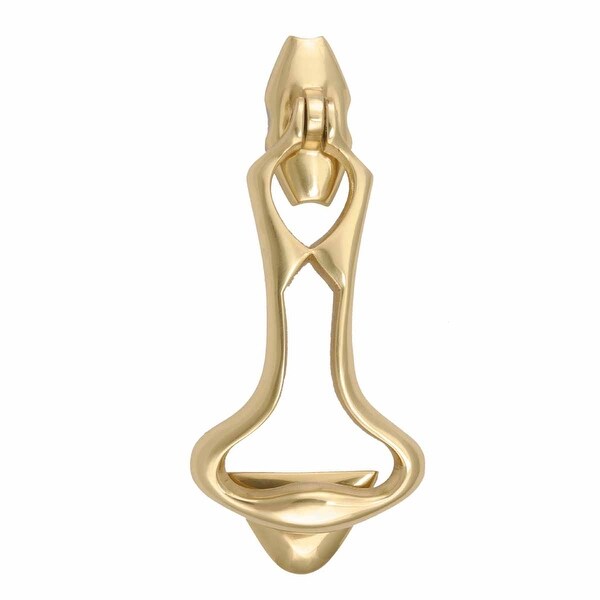 Door Knocker Solid Brass Art Deco 8H x 3.5W | Renovator's Supply
