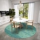 preview thumbnail 48 of 49, Indoor/ Outdoor Addison Yuma Geometric Southwest Washable Rug 8' x 8' - Green