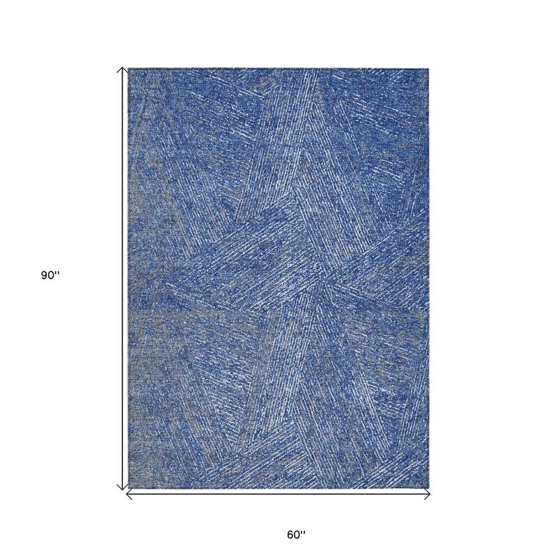 HomeRoots Abstract Transitional Rectangle Outdoor Rug