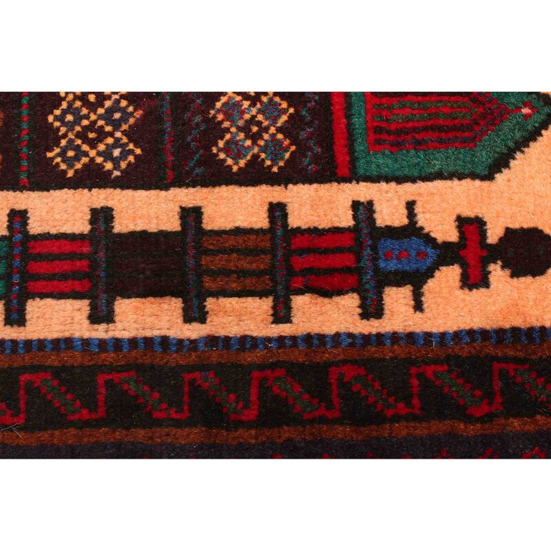 ECARPETGALLERY Hand-knotted Teimani Light Orange Wool Rug - 2'8 x 4'2