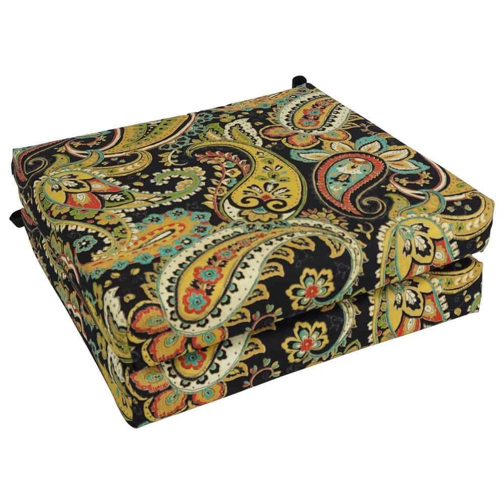 20-inch by 19-inch Indoor/Outdoor Chair Cushions (Set of 2) - 20 x 19