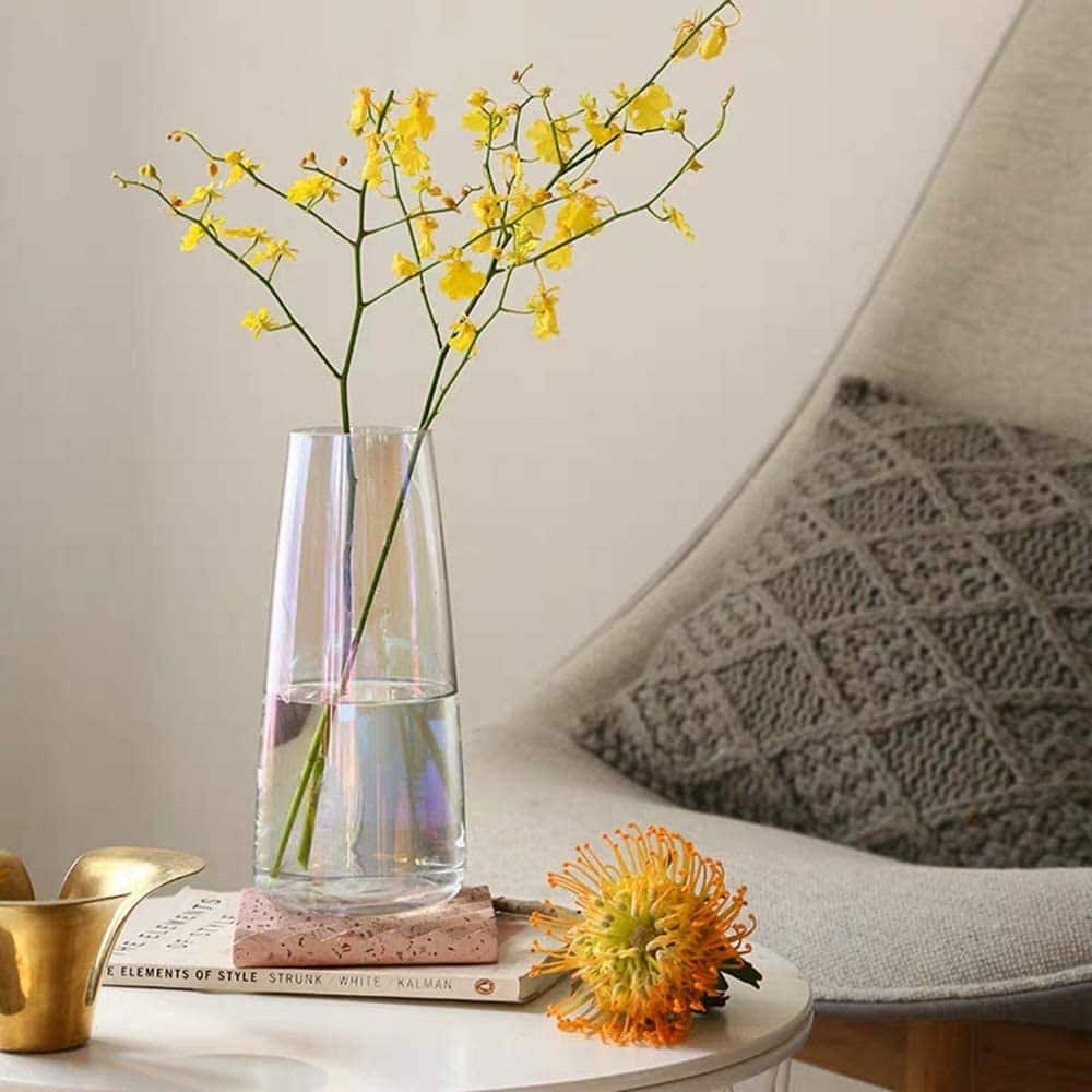 Tall Clear Glass Vases for Flower Centerpieces Decorative