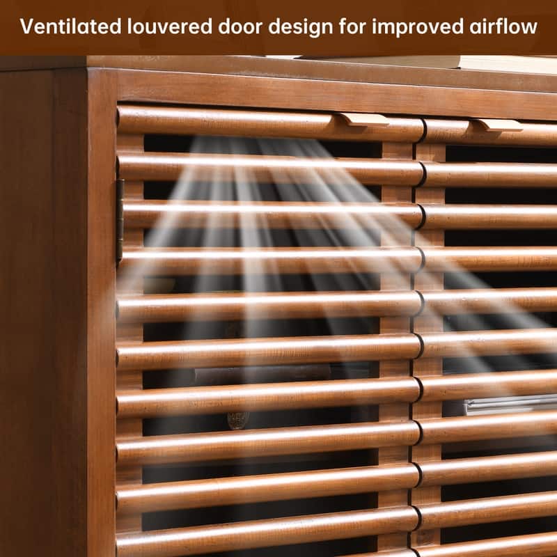 3-Door Storage Cabinet With Adjustable Shelves