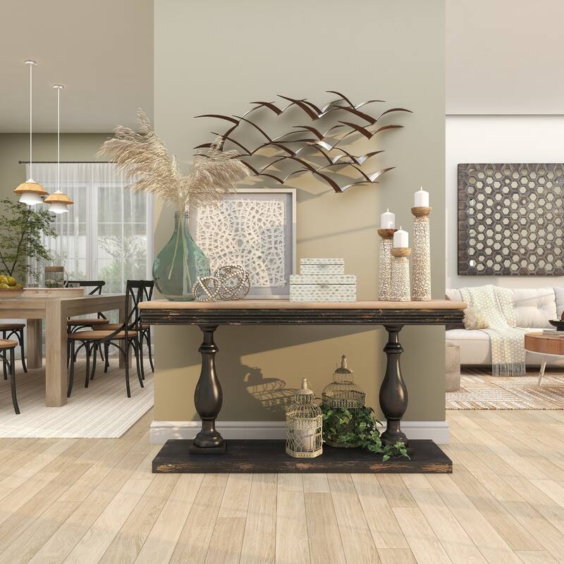 Brown Metal Scroll Home Wall Decor