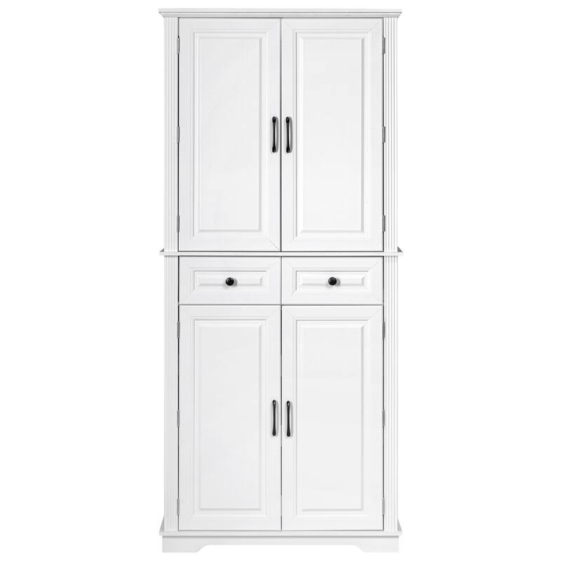 Pantry Cabinet with 3 Pull Out Cabinet and 2 Drawers
