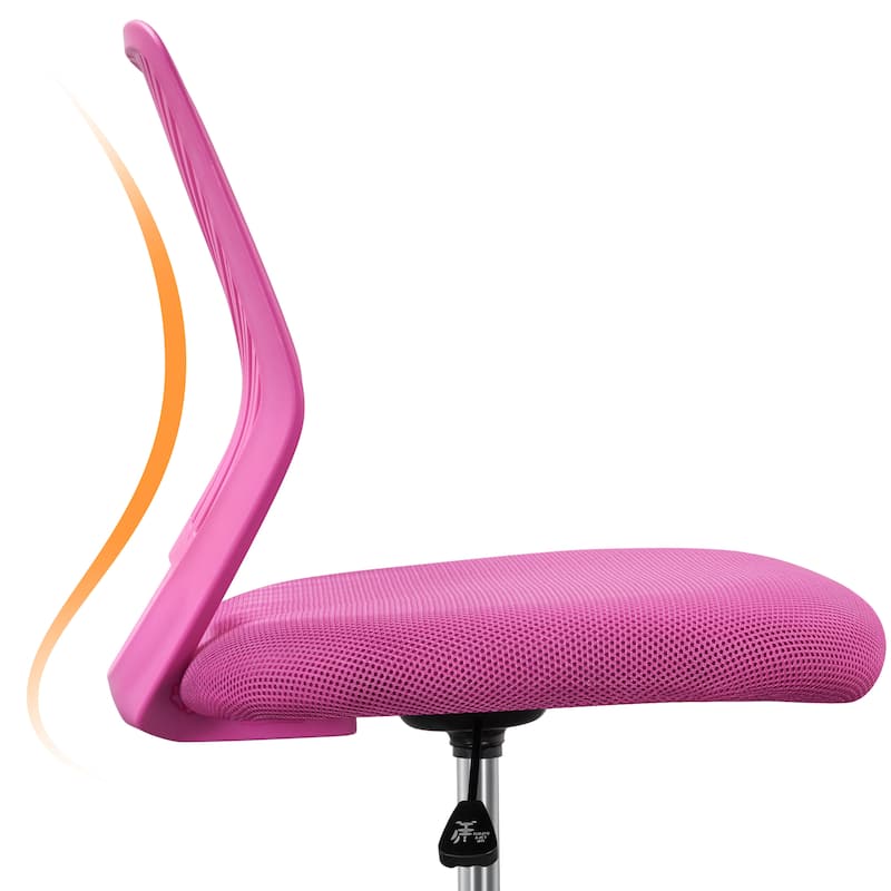 Yaheetech Adjustable Armless Office Chair Swivel Computer Study Chair