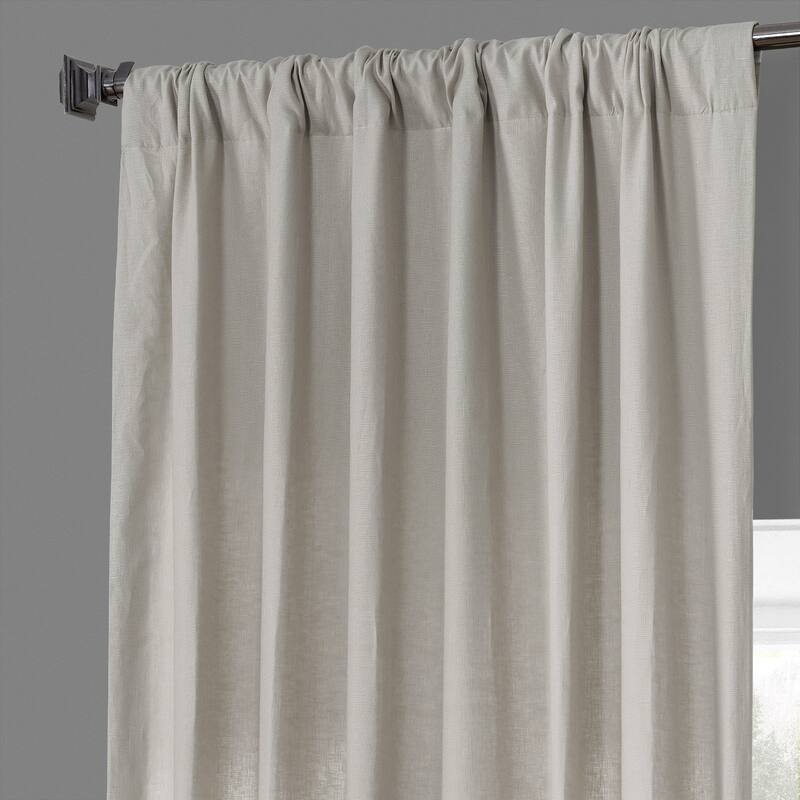 Exclusive Fabrics French Linen Lined Curtain Panel (1 Panel)