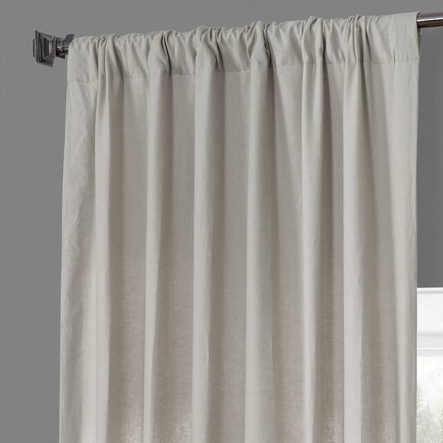 Exclusive Fabrics French Linen Lined Curtain Panel (1 Panel)