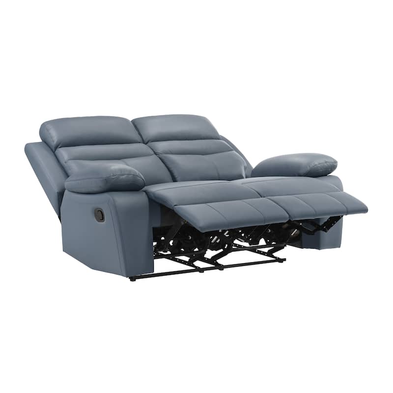 Fremont & Park Peperomia Leather Manual Double Reclining Loveseat