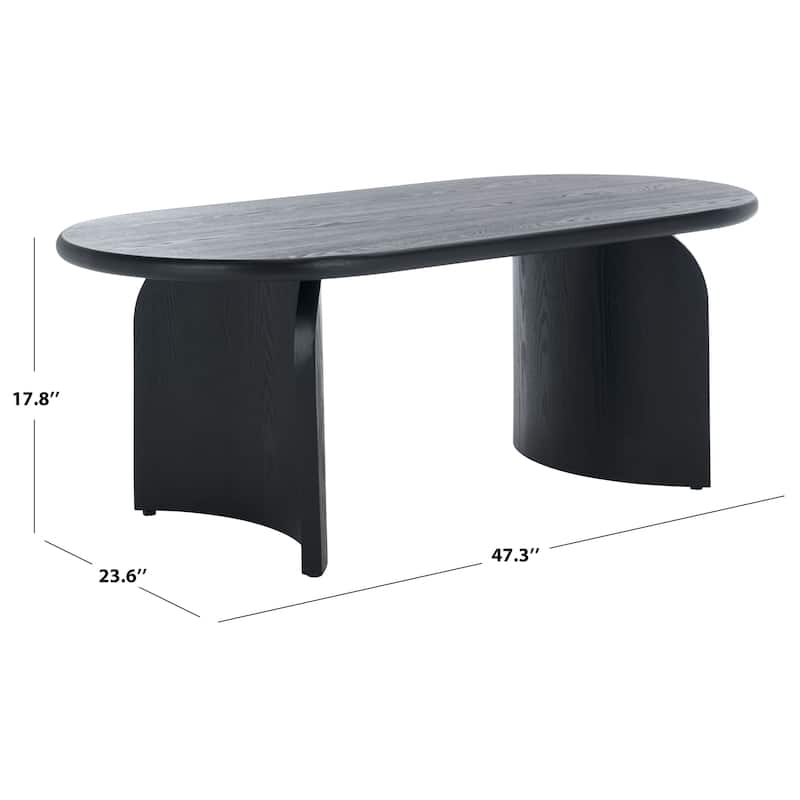 SAFAVIEH Chakun Oval Top Coffee Table - 47"W x 24"D x 18"H