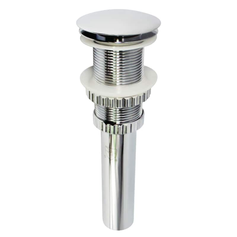 Coronel Brass Push Pop-Up Bathroom Sink Drain - Polished Chrome