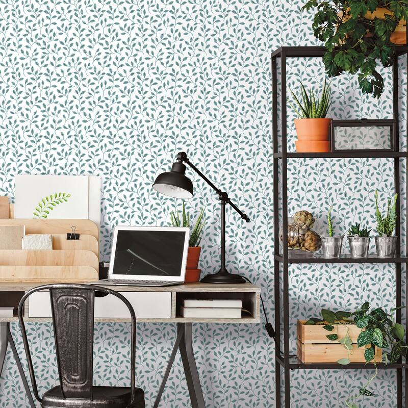 Galerie Wallcoverings Into The Wild Trailing Leaf Non-woven Metallic Wallpaper Roll