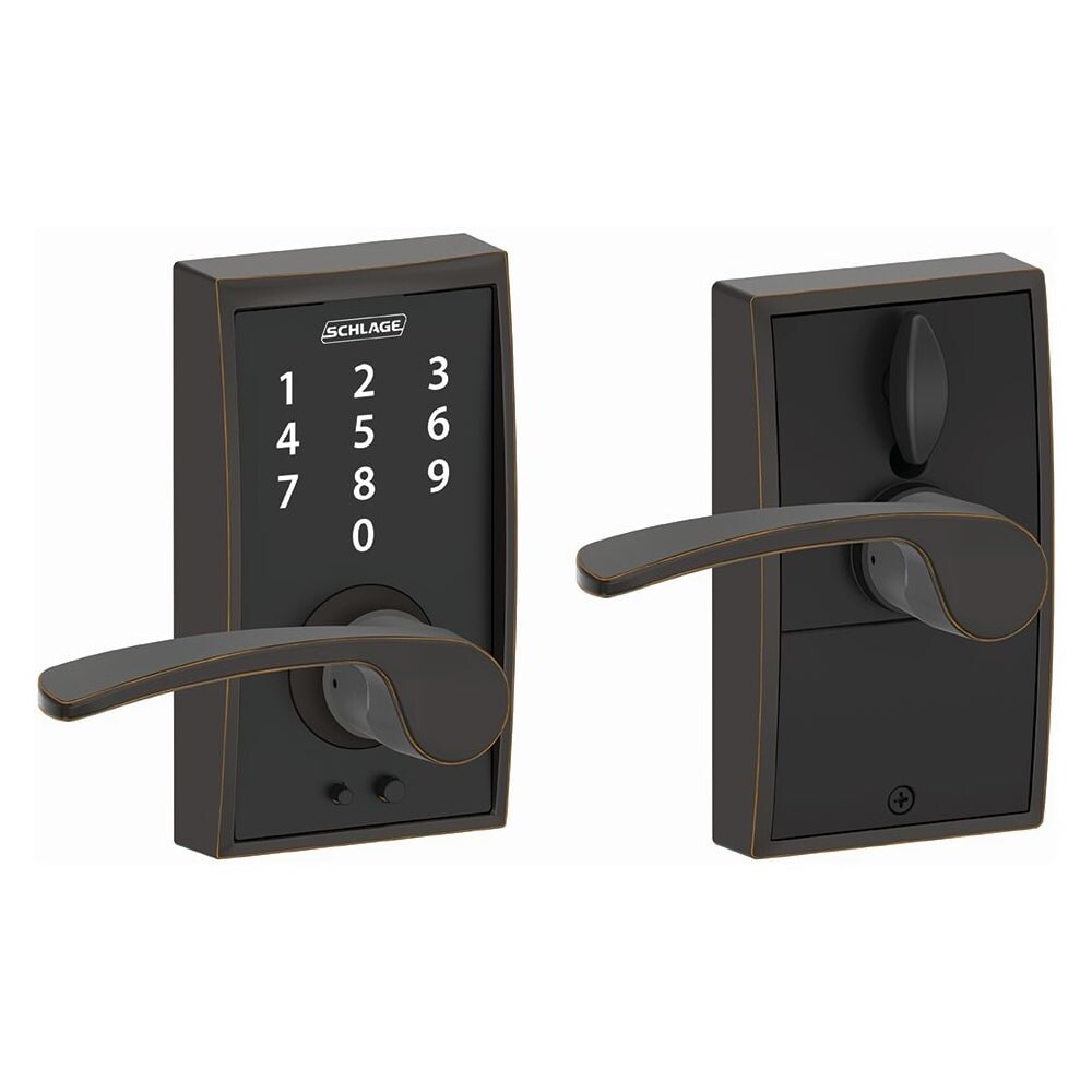 Shop Schlage Fe695 Cen Mer Century Touch Entry Leverset With