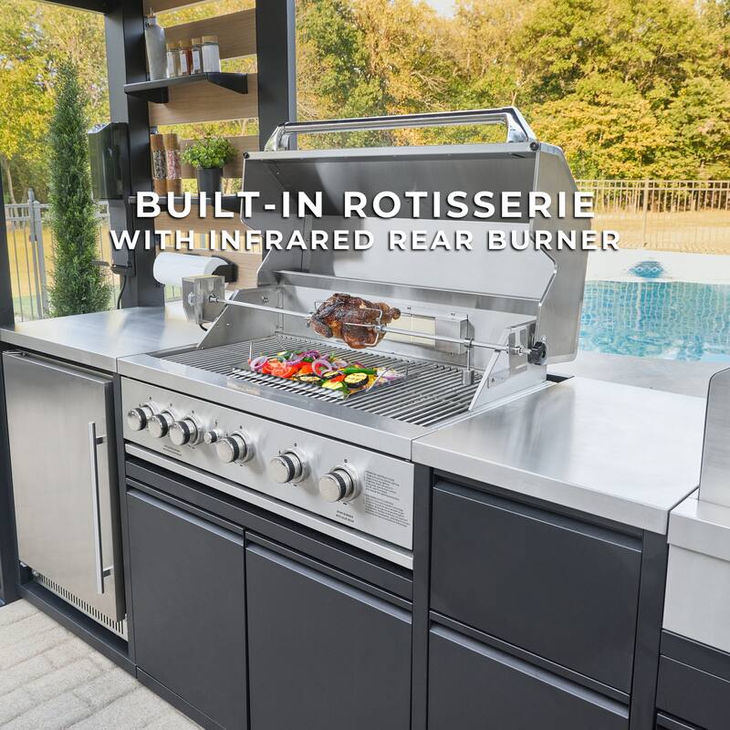 Backyard Discovery Fusion Flame 2 Outdoor Kitchen, Grill, Pizza Oven