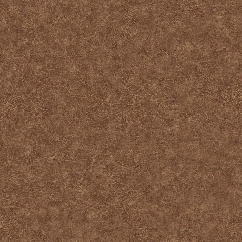 Seabrook Designs Texture Gallery Roma Leather Embossed Vinyl Unpasted Wallpaper - 27 in. W x 27 ft. L - Tawny