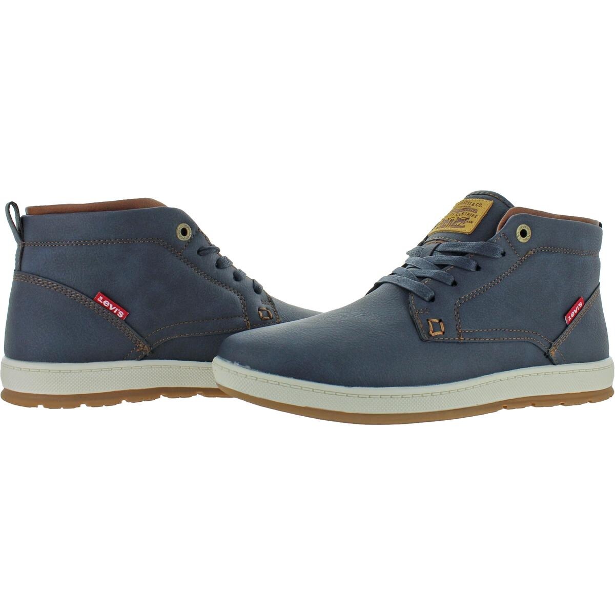 Shop Levi S Goshen Men S Faux Leather Lace Up Fashion Chukka