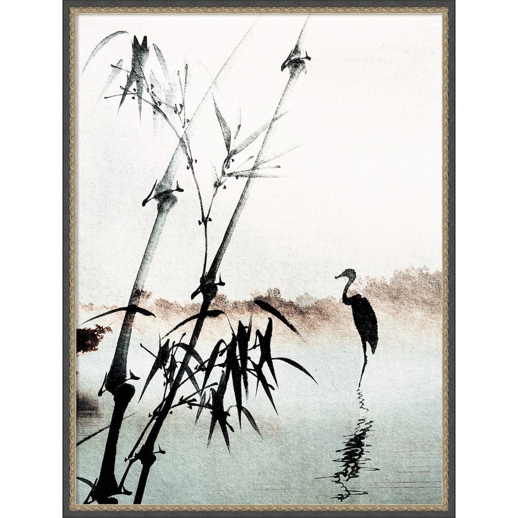 Tranquil Reflections by Treechild Framed Mounted Canvas Wall Art Print
