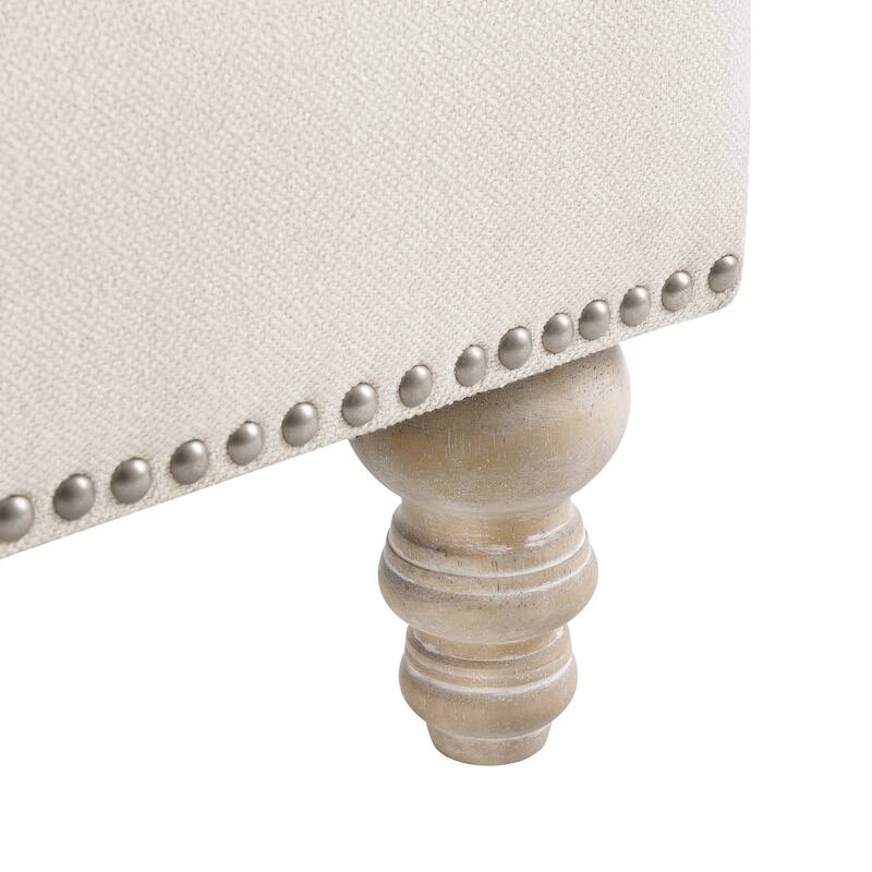 Upholstered Accent Chair with Solid Wood Legs and Pillow for Living Room Seating