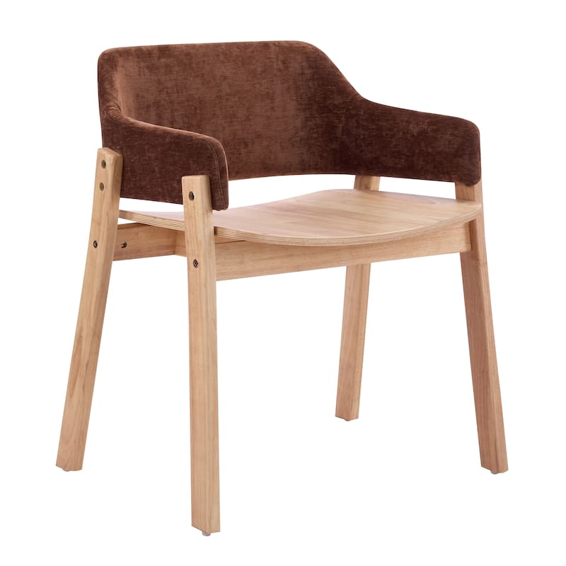 Christopher Knight Home - Modern Wooden Upholstered Dining Chair with Armrests
