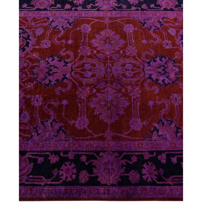 Overdyed One-of-a-Kind Hand-Knotted Area Rug - Red - 2' 9" x 4' 4"