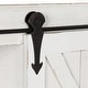 preview thumbnail 18 of 26, Cates Decorative Wood Wall Cabinet with Vanity Mirror and Barn Door