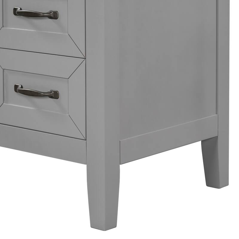 GDFStudio - Nathaniel Brooks 36-Inch Freestanding Bathroom Vanity Cabinet Base