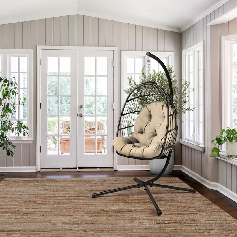 ARDEN Plush Indoor / Outdoor Egg Chair Cushion, 34 x 49