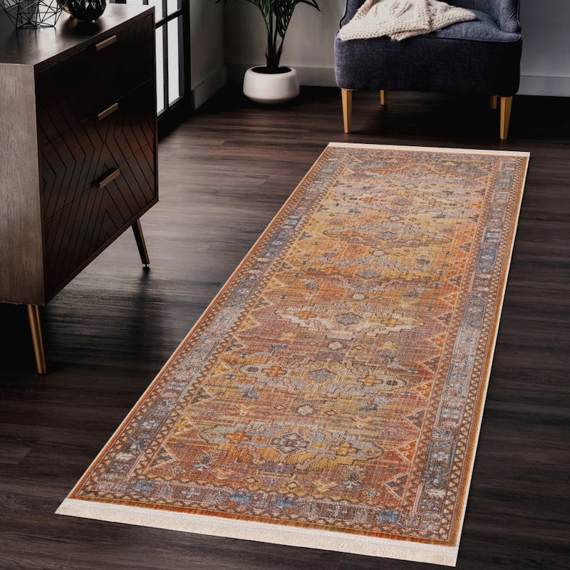 Teja Southwestern Area Rug By HomeRoots - 2' X 6'