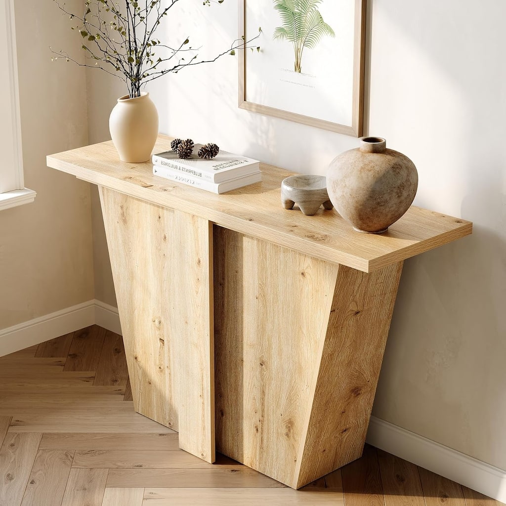 55” Console Table, Narrow Entryway Table, Modern Sofa Table Behind Couch