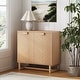 preview thumbnail 58 of 85, Nathan James Enloe Rustic Doors Metal Base Free Standing Modern Storage Cabinet for Entryway