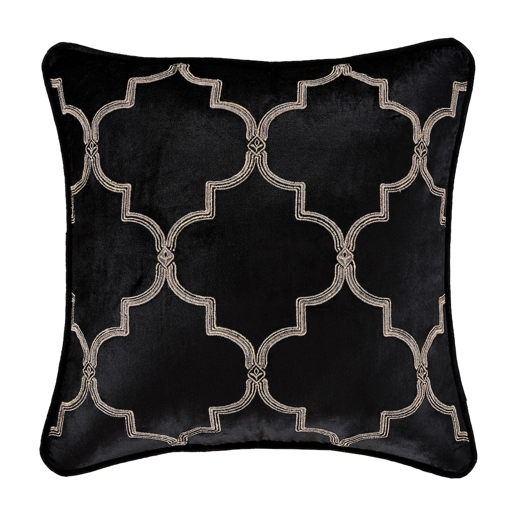 J. Queen New York Windham 18" Embellished Decorative Throw Pillow