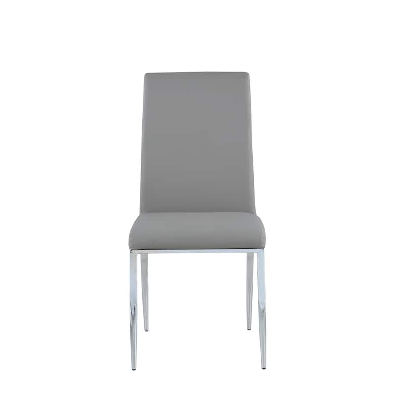 Somette Contemporary Upholstered Cantilever Side Chair, Set of 4