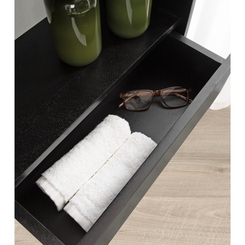 Kate and Laurel Kato Wall Shelf with Drawer